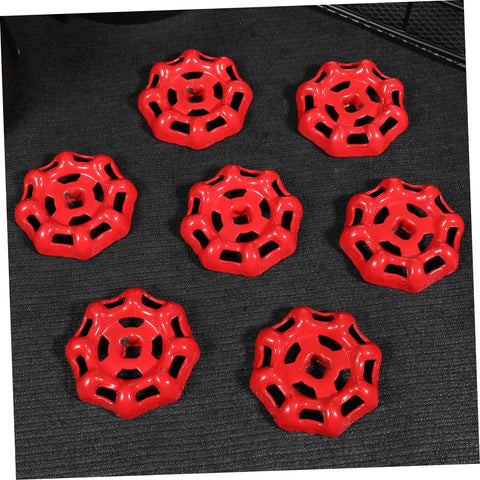 Decorative Cast Iron Valve Hand Wheel Set 10 Pcs Smooth Finish Precision Made For Water Fittings And Plumbing Parts Beefy Pro Grade Durable Metal Valve Handle Easy Open Close on black surface