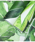 Tropical Wallpaper Peel And Stick Palm Leaves Jungle Forest Removable Wall Decor 17.7 Inch By 118 Inch Easy Install Renter Friendly Vinyl