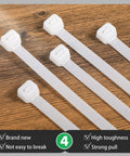 100 Pack 36 Inch White Zip Ties Heavy Duty Cable Ties for Indoor Outdoor Use Perfect for Binding Fences Awnings Tying Branches