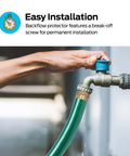 Installing Three Quarter Inch FHT To Three Quarter Inch MHT Hose Bibb Anti Siphon Vacuum Breaker Brass Plumbing Fitting