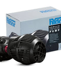 Koralia Evolution Circulation And Wave Pump 850 GPH 115V Black With Beefy Shaftless Impeller, product and packaging.