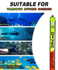 5ft Surface Marker Buoy For Diver Safety High Visibility Open Bottom SMB with oral inflator in diving scenes image
