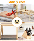 Cutting board and table with 8 Piece Brass Cutting Board Feet Non Slip With Silicone Pads And Screws Kit, vintage brass tone