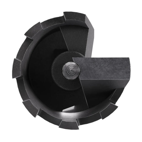 Self-Feed Drill Bit 3-Inch, 2-Cutter Wood Boring Bit For Pro-Grade Carpentry, close-up of drill bit head showing cutting edges.