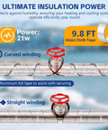 Self Regulating Water Pipe Heat Tape And Pipe Insulation Wrap For Freeze Protection And Temperature Control in RV and Home