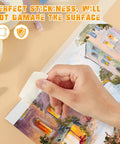 Applying 1 Inch Masking Tape Bulk Pack 20 Rolls Of White Beige Crepe Paper Tape With Strong Adhesive to art project.