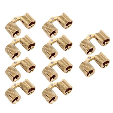 Hidden Brass Cylindrical Hinges Polished And Durable Concealed For Jewelry Boxes And Small Furniture 10 Pack Built To Last