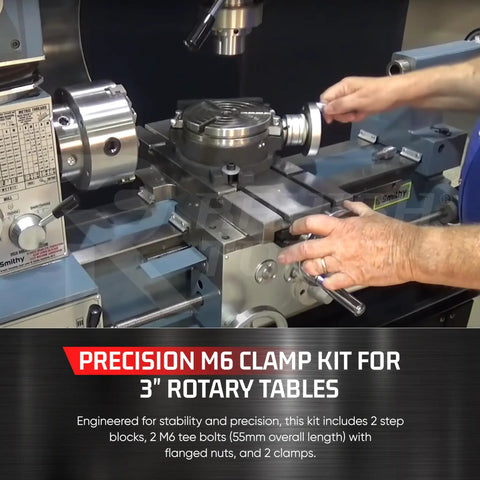 4 Inch Rotary Table For Milling Machines With Horizontal And Vertical Orientation 4 T-Slot Beefed-Up 100mm on setup