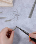Hands crafting with 25 Pieces 0.8mm Stainless Steel Piano Wire Spring Wire 40 Cm Straight Full Hard For DIY Crafts Model Car Helicopter Airplane Projects Music Wire Set Pro Grade For Repairs And Hobby Projects