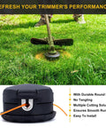 Speed Feed 400 Trimmer Head For Straight Shaft String Trimmers Fits Echo Honda Husqvarna Shindaiwa Stihl And More No Fuss Bump Feed Replacement For SRM Series Echo SRM 225 Head shown in use.