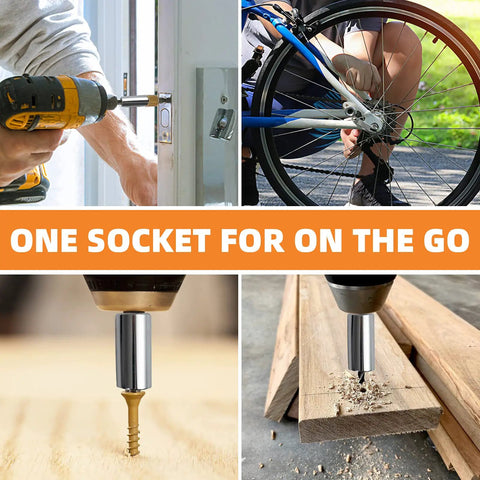 Dope Universal Socket Set With Drill Adapter For Men Dads Gift used in door, bike, wood, and screw applications