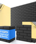 Premium 20 Pack Peel And Stick Acoustic Panels With High Density Soundproof Foam Tiles for noise reduction in matte black.