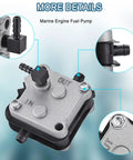 Outboard Fuel Pump Kit For 30-300HP Two-Stroke Marine Engines Replacement Pump 98766-C1 Z789 close-up details