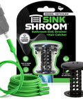 Matte Black Bathroom Sink Hair Catcher That Snaps Right In And Grabs Every Loose Strand, Straight Setup Fits Any Standard Basin, Comes With Four Disposable Drain Snakes For Mess Free Cleaning And Zero Gunk Headaches.