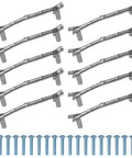 10 Pack Zinc Alloy Twig Branch Cabinet Knob Set In Silver Decorative Pull Handles For Cabinets Dressers Wardrobes Drawers And Furniture Doors Durable Hardware With Easy Install And Strong Grip