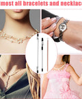 Three Piece Bracelet Helper Tool Set No Fuss Clips Easy Wear Hook And Double Head Crocodile Clip aiding jewelry wearers