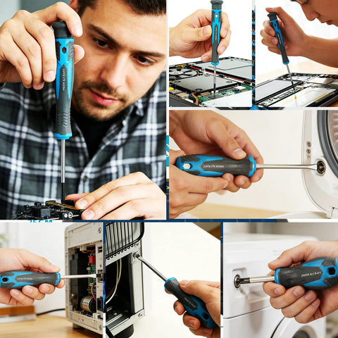 Cool 71pc Magnetic Screwdriver Set With Chrome Vanadium Steel Bits, Phillips And Torx Drivers Plus Flex Shaft Kit For Any Gadget Repair Job Or Craft Projects In Style. used on laptop, washer and electronics repairs