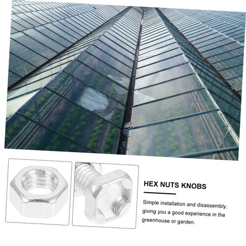 Greenhouse Repair Kit With Clamping Nuts And Square Head Bolts For Garden Shelving Brackets And Shelf Supports No Fuss Diy Friendly And Easy To Install Reusable And Durable Aluminum Hardware For Long Lasting Growth Setup