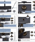 Leather Snap Fastener Kit Five Eighths Inch Bronze Tone Stainless Snaps For DIYers Bags, Clothes, Fabric, Jeans Includes 50 Sets With Covers, Washers, Sockets, Studs And Easy Install Tools installation guide