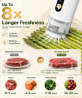 Handheld Food Vacuum Sealer Cordless Compact Sealer With 30 Reusable Bags vacuum sealing asparagus to preserve freshness