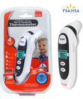 Dualscan Prime Ear And Forehead Thermometer With Food And Bottle Readings For Babies And Nursery Use Kid Friendly Ear And Forehead Temperature Readings Fever And Object Temp Sensor Baby Food Thermometer HSA Eligible, packaged with thermometer
