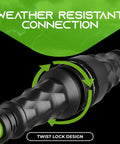 Heavy Duty 50 Amp RV Shore Power Adapter Cord 4 Prong Twist Lock NEMA SS2 50P To 14 50R showcasing twist lock design