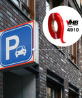 Heavy-Duty Clear Mounting Tape 3/4 in x 15 yd, 40 mil (0.040 in / 1.02 mm) used for signage bonding