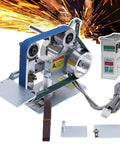 Badass Heavy Duty Belt Sander With Brushless Motor And Adjustable Vertical Horizontal Floor Polisher Featuring Stainless Steel Chassis Forward Reverse Rotation For Serious Daily Grinds showing the machine with sanding belt and control unit.