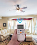 Replacement Ceiling Fan Remote For Hampton Bay FAN9T Thermostatic Remote With Fan Timer Auto Mode LCD Display in living room