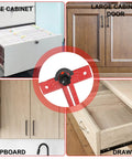 No Fuss Heavy Duty 29 Inch Woodworking T Square With Adjustable 15 To 165 Degree Angle, Solid Aluminum Layout Tool for marking file cabinets and cupboards.