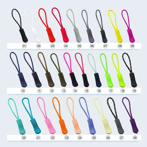 Backpack And Luggage Zipper Pull Replacement Set 10 Pcs Durable Nylon Zipper Tabs With Non Slip Rubber Grip Easy To Install