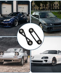 Universal Car Bumper Quick Release Kit 18 Piece Set In Black With Quick Release Tabs Nuts Bolts Washers And O Rings shown with various cars