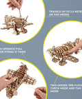 Vintage Wooden Airplane Model Kit With Wind Up Motor A Dope 1930s Racing Aircraft Puzzle For Adults DIY 3D Wood Plane Build Inspired By Old School Golden Age Of Flight Perfect Desk Display And Collectible Mechanical Hobby, wooden plane kit