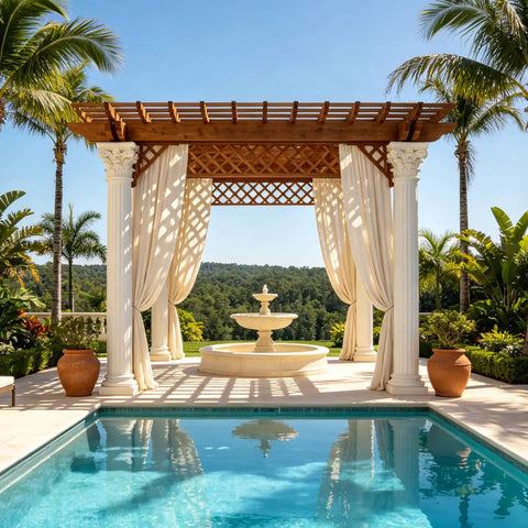 15Ft Retractable Curtain Track Kit With Hooks, Ceiling And Wall Mount, Heavy Duty Telescoping Main Rail For Room Divider, Wardrobe, RV, Hospital, Living Room And Bathroom, Black patio pergola curtains by pool
