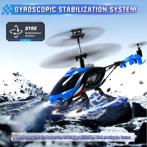 Rugged 2.4G RC Helicopter With LED Lights For Indoor And Outdoor Flight, Vigilante Style Remote Control Toy in action