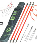 6Ft Fiberglass Travel Pole Spear Set With 3 Prong Paralyzer Hand Spear Harpoon, Spearfishing Gear For Snorkeling, Freediving, And Scuba Diving, Durable Pole Spear For Saltwater Or Freshwater with accessories and carry bag