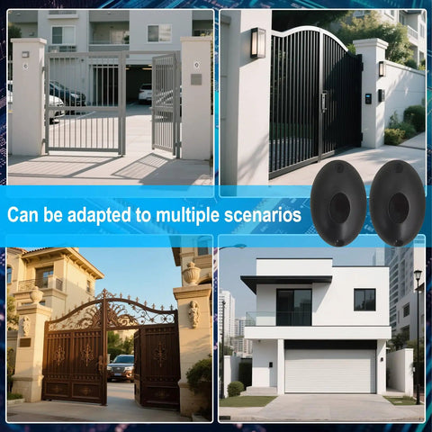 Gate Opener Infrared Sensor Kit for Outdoor Use with Photocell IR Beam Photo Eye Sensor Motion Detector TC102