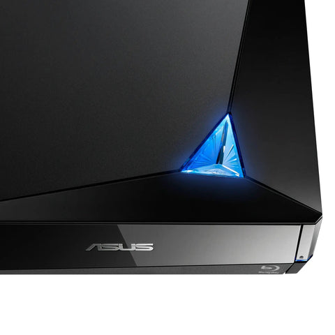 Powerful Blu-ray External Drive With 16x Write Speed, BDXL Support, And 128 GB Capacity, USB 3, Works With Mac And PC, Portable Optical Drive For Data Backup And Media Playback, 1 Year Warranty, black ASUS drive