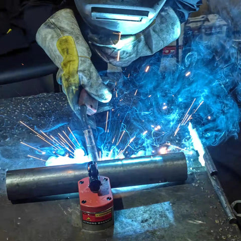 Welder using heavy duty welding magnet square clamp holder with on off switch 700 lbs holding force for tubing steel