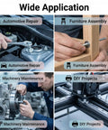 Wide application of Rock Solid 304 Stainless Steel Flat Washers Heavy Duty Assorted Metric Hardware Kit. Ideal for repairs and projects.