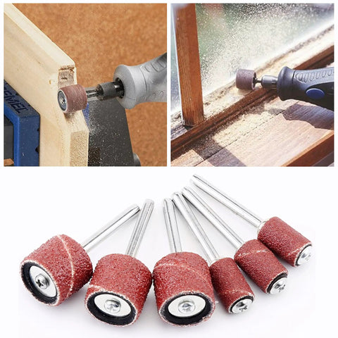 Pro Grade Sanding Drum And Sleeve Set Kit With 574 Pieces 540 Sanding Bands And Sleeves 30 Drum Mandrels 3 Self Tightening Chucks And Wrench For Rotary Tools Includes 6 Grits From 80 To 600 For Quick Smooth Finishes on rotary tools sanding wood edge and surface.