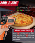 Infrared Thermometer Gun Non Contact Digital Laser Temp Tool Pro Grade With Emissivity Adjustable measuring pizza temperature