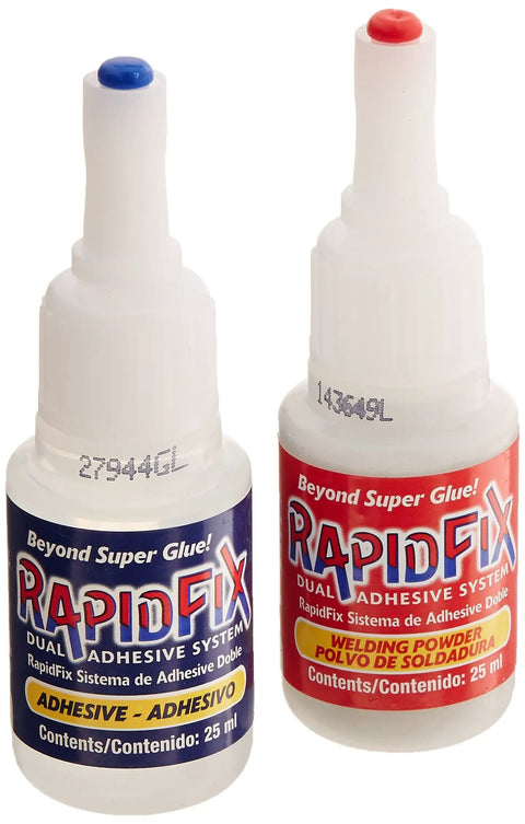 Dual Adhesive System For Quick Auto Repairs, High Strength Fast Setting Bonding That Sticks To Rubber, Metal, Plastics, 25 mL bottles