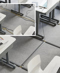 No Sweat Six Foot Floor Cable Cover And Wire Protector Channel slick flexible PVC build secures wires under desks to prevent tripping.