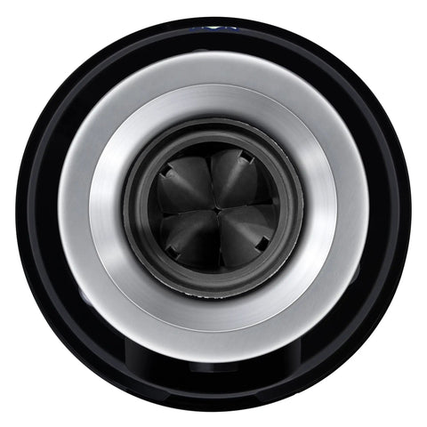 Top view of One And A Quarter Horsepower Garbage Disposal With Removable Splash Guard, Attached Power Cord, 3 Bolt Mount, Continuous Feed