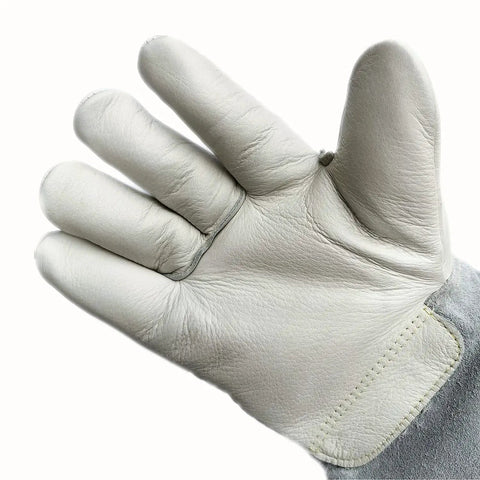 Cryogenic Gloves For Liquid Nitrogen Handling And Low Temperature Safety Three Layer Protective Gear palm detail close-up