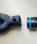 40mm Vacuum Hose Y Splitter Adapter with Swivel Fittings Converts One Hose Into Two Ports for Dust Collection on Router Tables