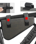2.5L Triangle Bike Frame Bag Waterproof Under Frame Storage For Bikepacking Trail Ready Large Capacity Pouch on bike frame