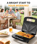 3 In 1 Waffle, Grill And Sandwich Maker With Removable Nonstick Plates, Indicator Lights, 800W Power on kitchen table