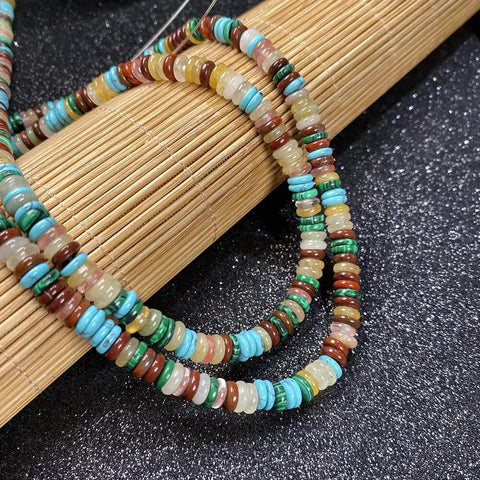Real Deal Hand Polished Natural Fluorite Agate Cylinder Beads 2X6MM Loose Spacer Beads For Solid DIY Bracelet Projects And Fresh Necklace Creations With Uplifting Crystal Vibes